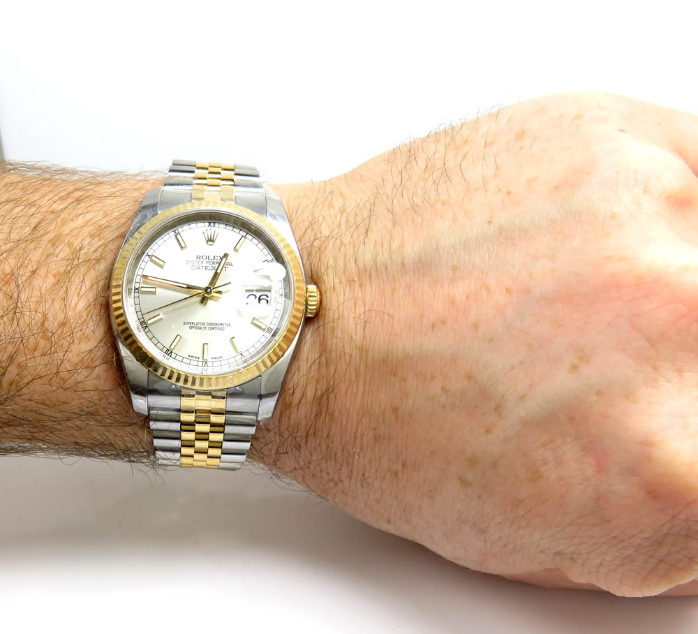 Rolex datejust 36mm champagne dial ref. 116233
