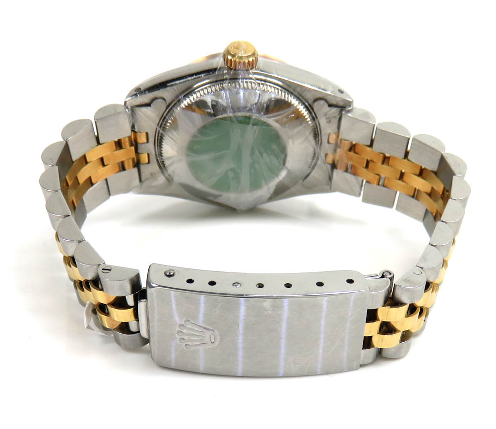 Rolex datejust 31mm 18k yellow gold and stainless steel champagne dial watch ref.  68273  - Image 4