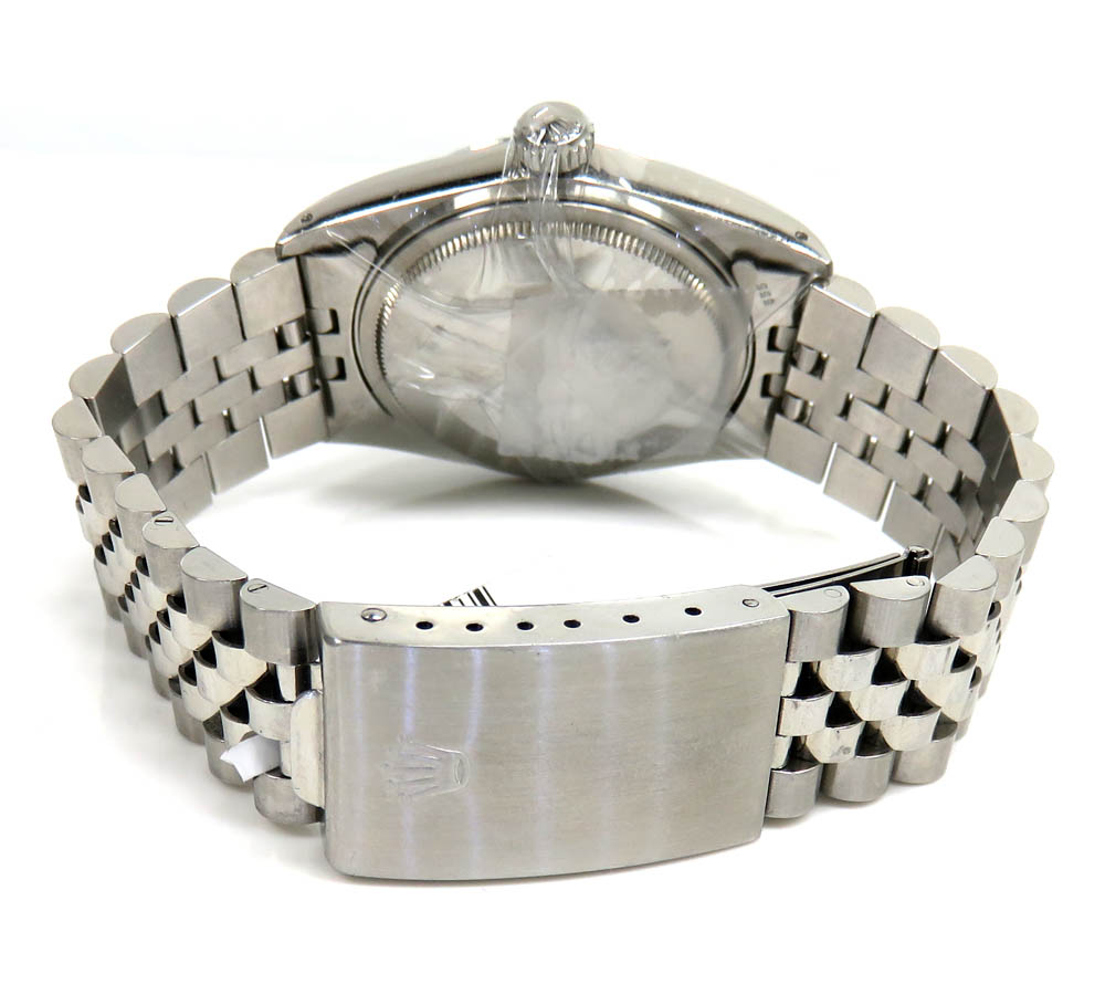 Rolex datejust silver dial fulted bezel ref. 16014