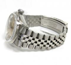 Rolex datejust silver dial fulted bezel ref. 16014