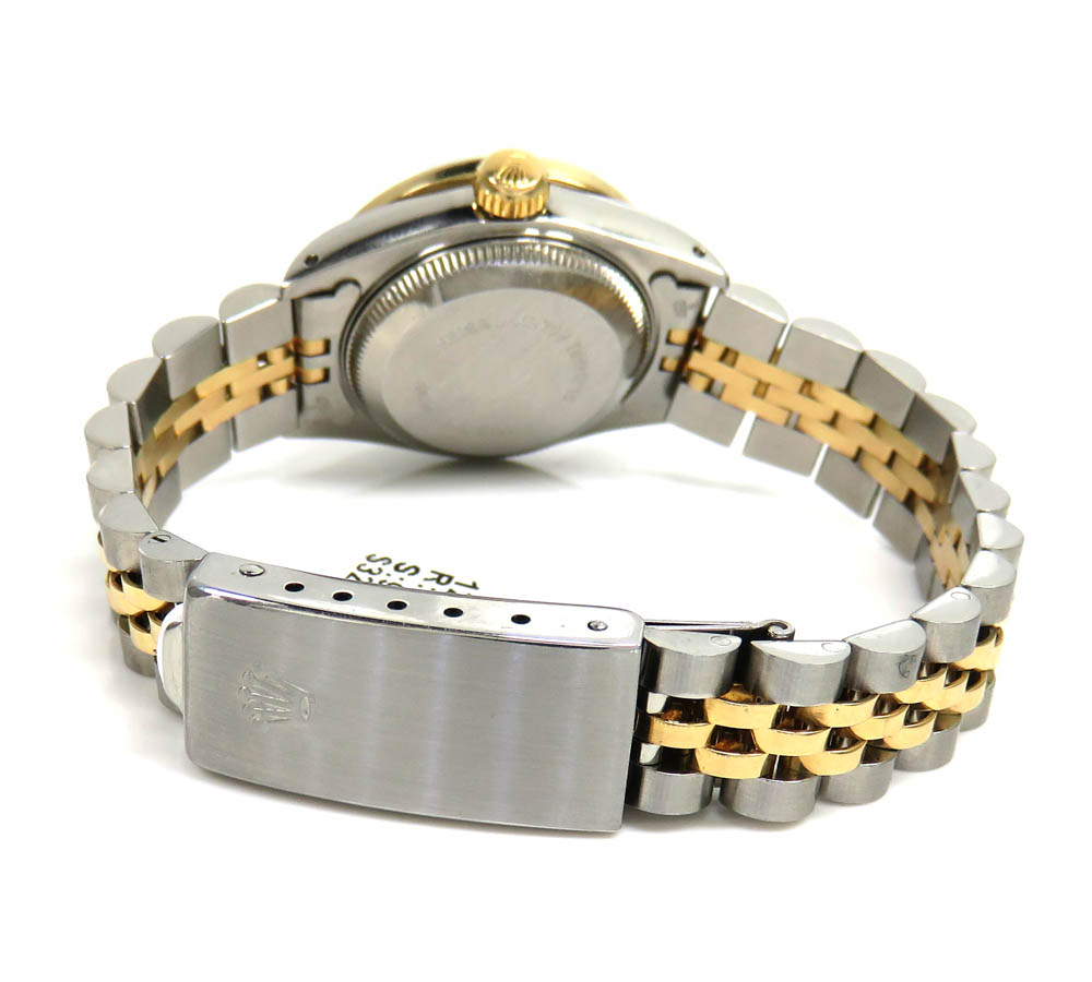 Ladies rolex datejust diamond bezel watch 26mm turquoise dial 1.10ct ref. 69173 - Image 3