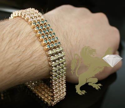 11.00ct 14k solid white, yellow & rose gold 