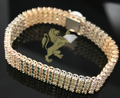 11.00ct 14k solid white, yellow & rose gold 