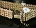11.00ct 14k solid white, yellow & rose gold 