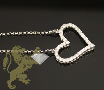 0.70ct 18k white gold diamond