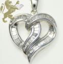 0.65ct 14k solid white gold baguette diamond 