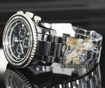 0.15ct mens techno com by kc diamond watch 