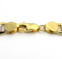 10k yellow gold yellow diamond cut mariner chain 18-30 inch 7mm