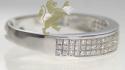 0.35ct 10k solid white gold diamond ring 