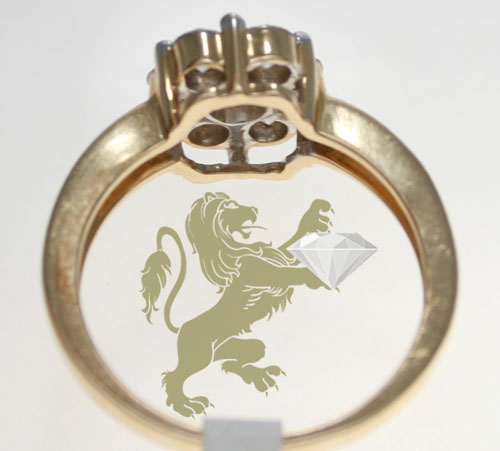1.00ct ladies 14k solid yellow gold 