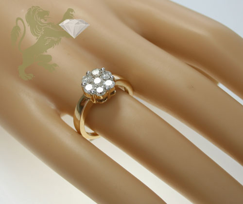 1.00ct ladies 14k solid yellow gold 