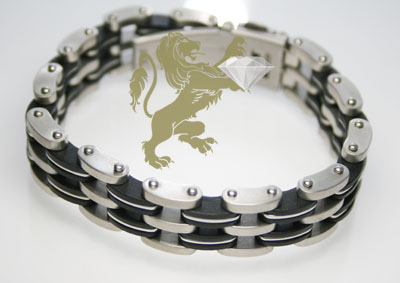 White stainless steel & rubber