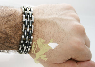 White stainless steel & rubber