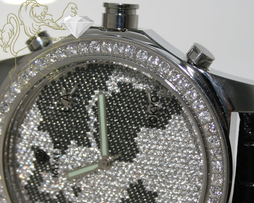 10.00ct mens rayalty genuine diamond watch 