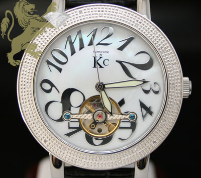 0.30ct mens techno com by kc genuine diamond watch