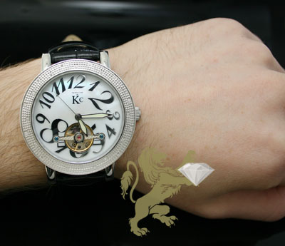 0.30ct mens techno com by kc genuine diamond watch