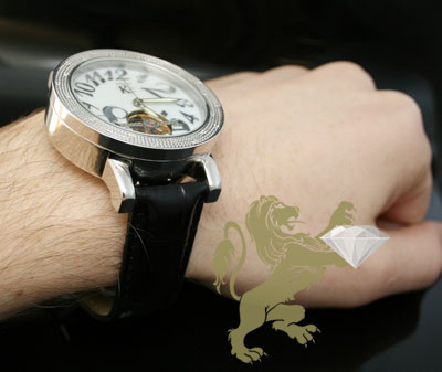 0.30ct mens techno com by kc genuine diamond watch