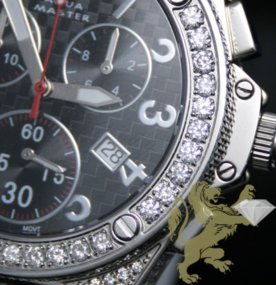 7.50ct unisex aqua master genuine diamond