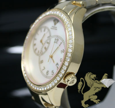 2.45ct mens aqua master genuine round diamond