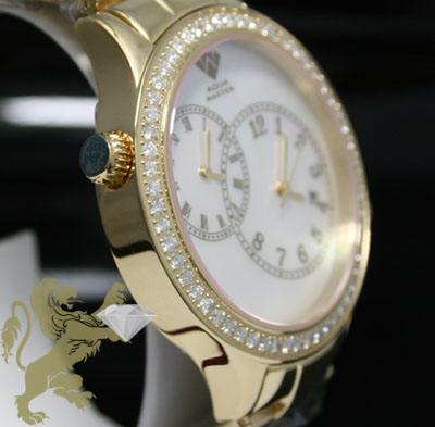 2.45ct mens aqua master genuine round diamond