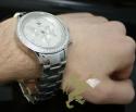 2.45ct mens aqua master genuine round diamond 