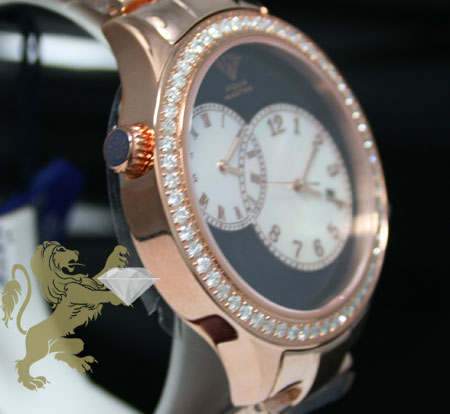 2.45ct mens aqua master genuine round diamond 