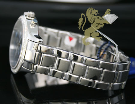 2.45ct mens aqua master genuine round diamond