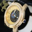 1.70ct mens aqua master genuine diamond watch  blue inner pearl dial