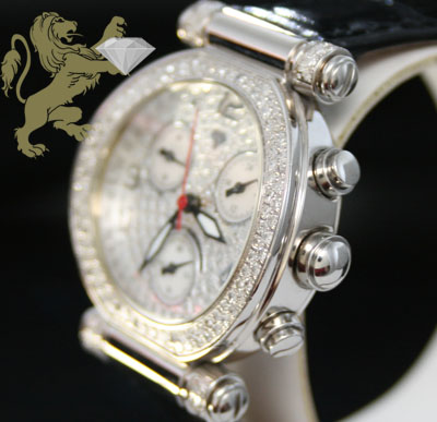 0.85ct ladies aqua master genuine diamond watch