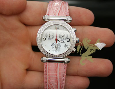 0.85ct ladies aqua master genuine diamond watch 