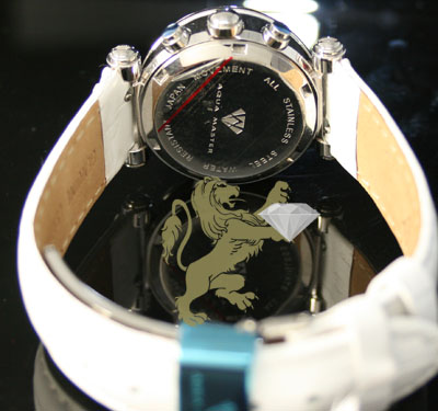 0.85ct ladies aqua master genuine diamond watch 