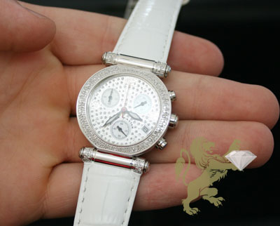 0.85ct ladies aqua master genuine diamond watch