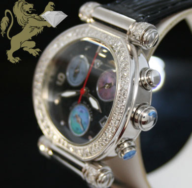 0.85ct ladies aqua master genuine diamond watch