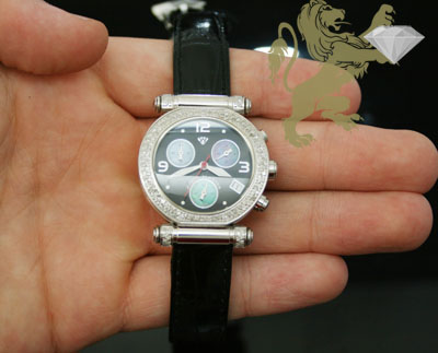 0.85ct ladies aqua master genuine diamond watch