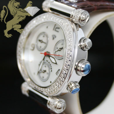 0.85ct ladies aqua master genuine diamond watch 