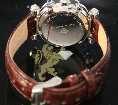 0.85ct ladies aqua master genuine diamond watch