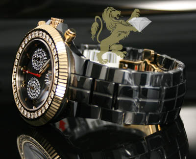 2.85ct mens aqua master genuine diamond watch