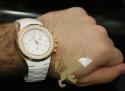 2.85ct mens aqua master genuine diamond watch 