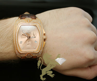 2.50ct mens aqua master genuine diamond watch 