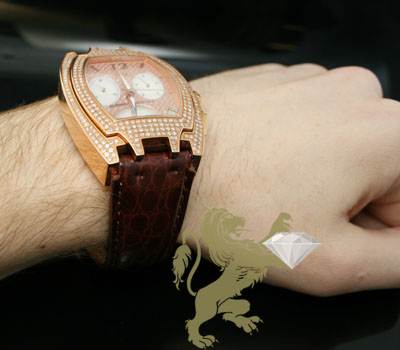 3.50ct aqua master genuine diamond watch