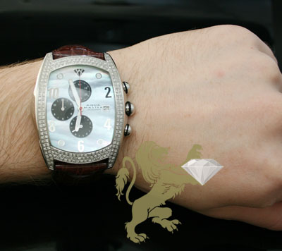 2.50ct aqua master genuine diamond watch