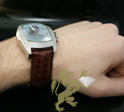 2.50ct aqua master genuine diamond watch