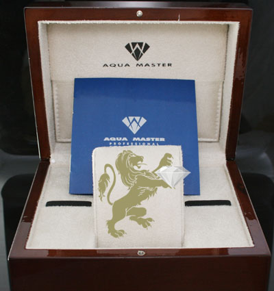 2.50ct aqua master genuine diamond watch