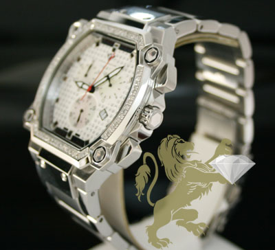 0.75ct mens aqua master genuine diamond 