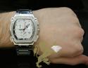 0.75ct mens aqua master genuine diamond 