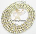 14k two tone gold diamond cut 