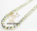 14k two tone gold diamond cut 
