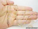 14k two tone gold diamond cut 