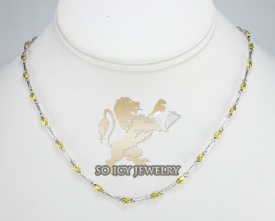 14k two tone gold diamond cut