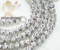 14k white gold diamond cut 